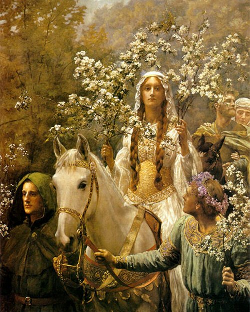 Guinevere A'Maying by John Collier
